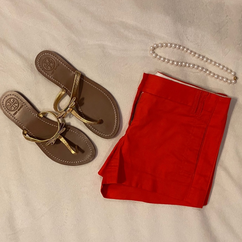 Tory Burch Red / Orange Shorts
